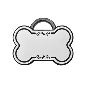 Silicone Custom Engraved Dog Bone Dog ID Tag (5 Colors)