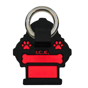 Silicone Custom Engraved Fire Hydrant Dog ID Tag